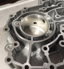 Steel sleeve into aluminum part