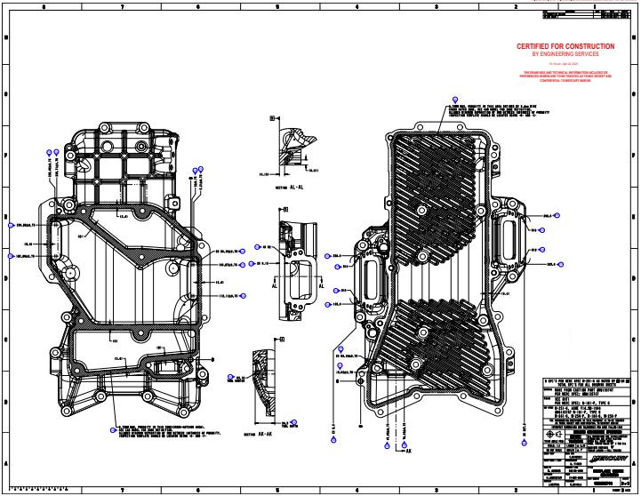 CAD model CNC blueprint