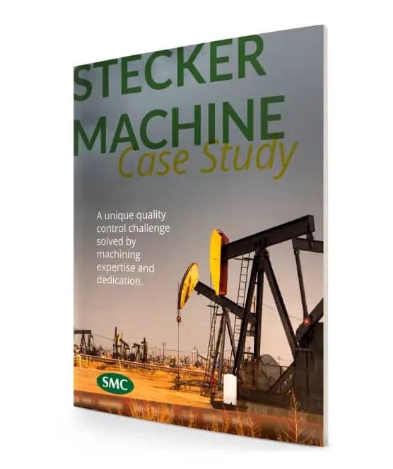 Stecker machine case study magazine cover with oil wells